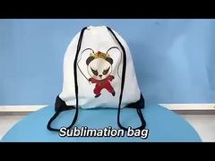 Durable Sublimation Drawstring Backpack Personalized Drawstring Bags With Logo