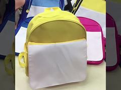 Colored Sublimation Backpack Blanks Schoolbag For Kids Custom Sublimation Book Bags