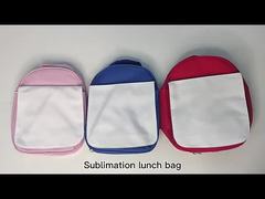 Blank Kids Sublimation Lunch Bag Portable Custom Printing Logo Bento Cooler