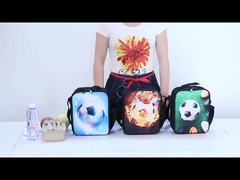 Custom Logo Sublimation Blank Insulated Lunch Tote Bag With Strap Heat Transfer Lunch Crossbody Bag 