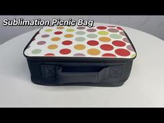 Portable Outdoor Neoprene Sublimation Insulated Picnic Bag Personalized Lunch Bags