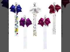 Unique Personalized Gifts Pre-Tied Sublimation Blank Bowknot Keyring With Printable Ribbon
