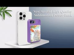 Blank Sublimation Wireless Magnetic Power Bank 5000mAh Portable Fast Charger For Iphone