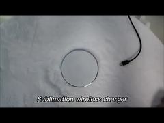 Custom Logo Portable 15W Sublimation Magnetic Wireless Phone Charger With Printable Glass Insert