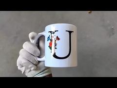 Custom Blank Sublimation Ceramic Mug Rim Colored 11oz Sturdy  Design