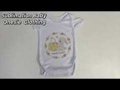 Sublimation Blank Baby Clothes Custom Print Plain Polyester Newborn Rompers Sublimation Baby Onesie