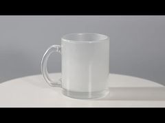 Coated Clear And Frosted Sublimation Glass Mug 11oz Smooth Finish