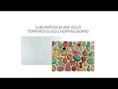Various Shape Sublimation Glass Chopping Board Heat Resistance Sublimation Glass Cutting Board Blank