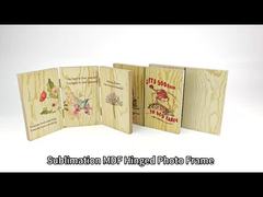 Eco-Friendly MDF Wood Sublimation Picture Frame Hinged Folding Memory Personalized Photo Frame