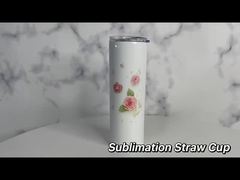 20 Oz Straight Skinny Blank Sublimation Tumblers Double Walled Insulated Sublimation Water Bottle