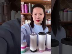 Stainless Steel Sublimation Speaker Tumbler Blank With Double Lids Custom 16 Oz Sublimation Tumbler