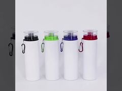 750ml Sublimation Aluminum Sport Water Bottle With Carabiner Blanks
