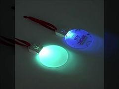 Personalized Glow In Dark Round Sublimation Blanks LED Acrylic Light USB Charger And Battery