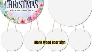 Customizable MDF Door Sign Sublimation Blank