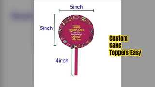 Custom MDF Cake Toppers Sublimation Blanks