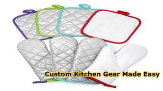 Custom Sublimation Oven Mitts and Pot Holders