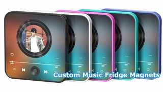 Custom Music Fridge Magnets Bluetooth Optional