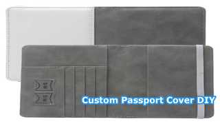 Guide de voyage DIY pour porte-passeport par sublimation personnalisé