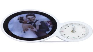 Custom Photo Clock Mirror Frame DIY Gifts