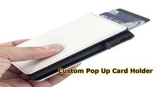 Custom Sublimation Pop Up Card Holder Wallet