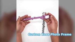 Personalized Rose Photo Frame DIY Gift Idea