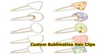 DIY Sublimation Hair Clips Gold Blanks