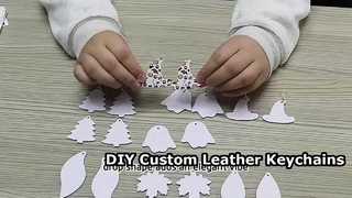 Double-Sided Blank Leather Sublimated Earrings