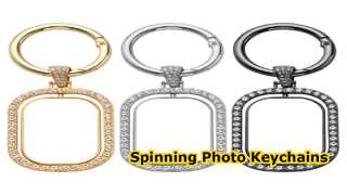 Custom Sublimation Rotary Keychains