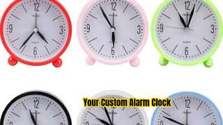 Customizable Sublimation Alarm Clock