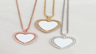 สร้อยคอรูปหัวใจส่วนบุคคลไอเดียของขวัญ DIY